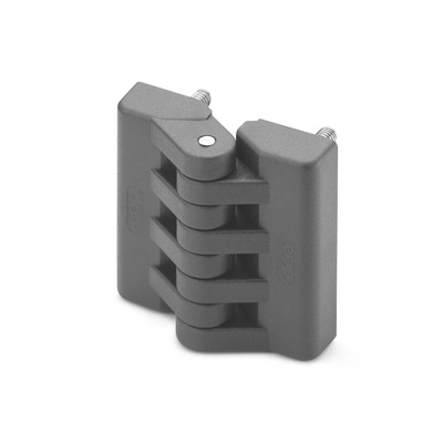 Elesa PA Butt Hinge with a Fixed Pin, Screw Fixing, 49.5mm x 48mm x 19mm