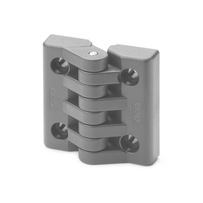 Elesa PA Butt Hinge with a Fixed Pin, Screw Fixing, 65mm x 64mm x 23mm