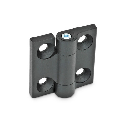 Elesa Zinc Alloy Friction Hinge with a Plastic Pin, Screw Fixing, 50mm x 50mm x 15.5mm