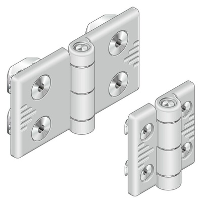 Bosch Rexroth Die-Cast Aluminium Flag Hinge, Screw Fixing, 56mm x 45mm x 5mm