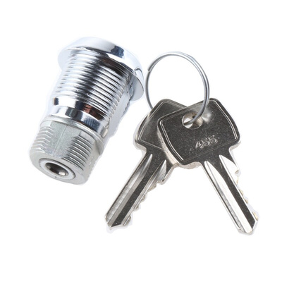 Euro-Locks a Lowe & Fletcher group Company Camlock, 19mm Panel-to-Tongue, 20.1 x 17.6mm Cutout, Key Unlock