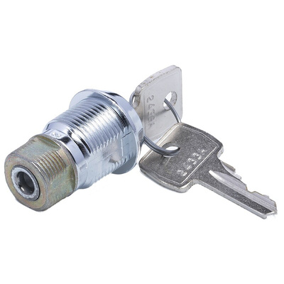 Euro-Locks a Lowe & Fletcher group Company Camlock, 19mm Panel-to-Tongue, 20.1 x 17.6mm Cutout, Key Unlock