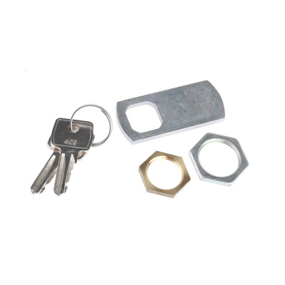 Euro-Locks a Lowe & Fletcher group Company Camlock, 32.7mm Panel-to-Tongue, 20.1 x 17.6mm Cutout, Key Unlock