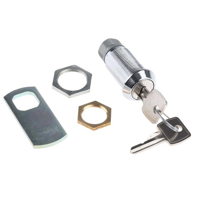 Euro-Locks a Lowe & Fletcher group Company Camlock, 32.7mm Panel-to-Tongue, 20.1 x 17.6mm Cutout, Key Unlock