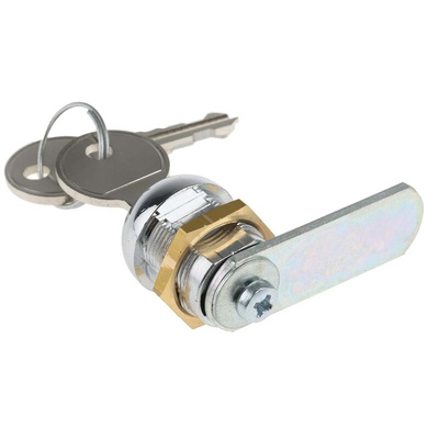 Euro-Locks a Lowe & Fletcher group Company Camlock, 16mm Panel-to-Tongue, 19.1 x 16.1mm Cutout, Key Unlock