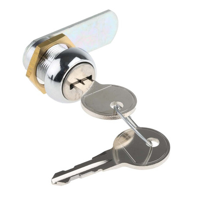 Euro-Locks a Lowe & Fletcher group Company Camlock, 16mm Panel-to-Tongue, 19.1 x 16.1mm Cutout, Key Unlock