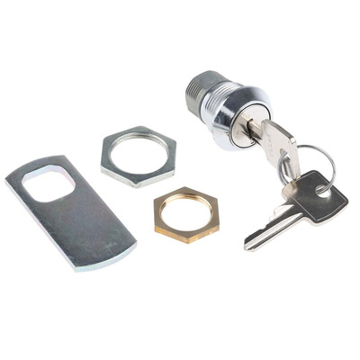 Euro-Locks a Lowe & Fletcher group Company Camlock, 13mm Panel-to-Tongue, 20.1 x 17.6mm Cutout, Key Unlock