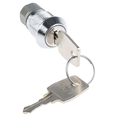 Euro-Locks a Lowe & Fletcher group Company Camlock, 19mm Panel-to-Tongue, 20.1 x 17.6mm Cutout, Key Unlock