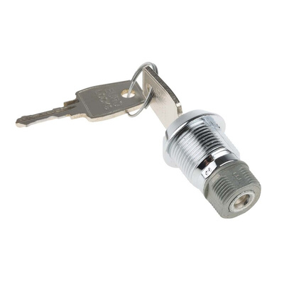 Euro-Locks a Lowe & Fletcher group Company Camlock, 19mm Panel-to-Tongue, 20.1 x 17.6mm Cutout, Key Unlock