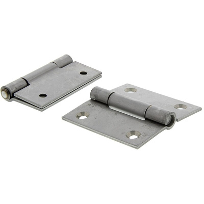 Pinet Stainless Steel Butt Hinge, Screw Fixing, 60mm x 60mm x 2mm