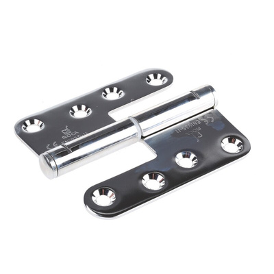 ROCA Stainless Steel Flag Hinge with a Lift-off Pin, Screw Fixing, 110mm x 98mm x 3mm