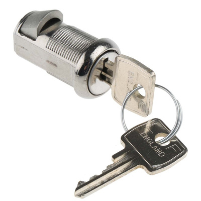 Euro-Locks a Lowe & Fletcher group Company Camlock, 20mm Panel-to-Tongue, 19.1 x 16.6mm Cutout, Key Unlock