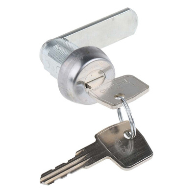 Euro-Locks a Lowe & Fletcher group Company Stainless Steel Camlock, 22mm Panel-to-Tongue, 19.1 x 16mm Cutout, Key Unlock