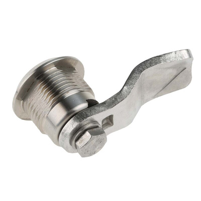 Steinbach & Vollman Stainless Steel Triangular Lock, 18mm Panel-to-Tongue, 20.2 x 22.2mm Cutout, Key Unlock
