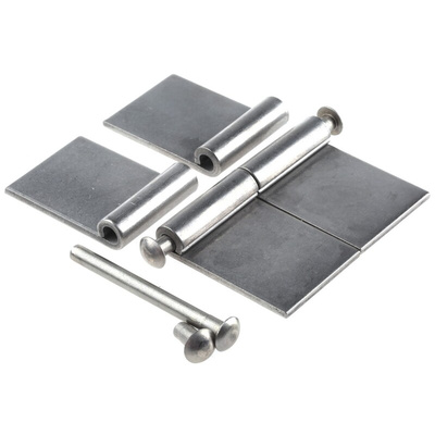 Pinet Stainless Steel Flag Hinge with a Lift-off Pin, 40mm x 50mm x 3mm