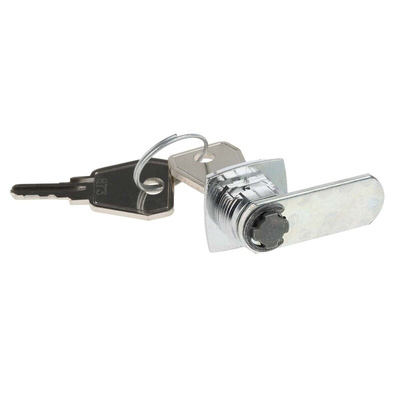 Euro-Locks a Lowe & Fletcher group Company Camlock, 8mm Panel-to-Tongue, 16.1 x 13.1mm Cutout, Key Unlock