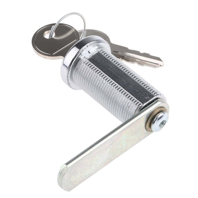 Euro-Locks a Lowe & Fletcher group Company Camlock, 37.7mm Panel-to-Tongue, 20.1 x 17.6mm Cutout, Key Unlock