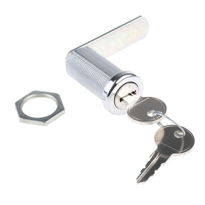 Euro-Locks a Lowe & Fletcher group Company Camlock, 37.7mm Panel-to-Tongue, 20.1 x 17.6mm Cutout, Key Unlock