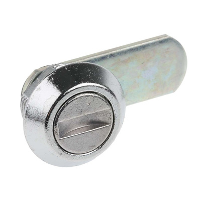 Euro-Locks a Lowe & Fletcher group Company Camlock, 9.5mm Panel-to-Tongue, 16.1 x 13.1mm Cutout, Coin/Screwdriver Unlock