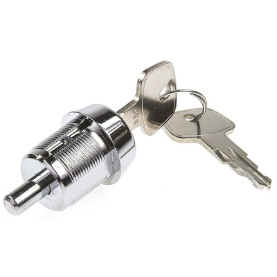 Euro-Locks a Lowe & Fletcher group Company Camlock, 20.5mm Panel-to-Tongue, 21.5 x 19.1mm Cutout, Push Unlock