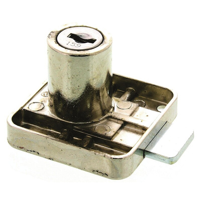 Euro-Locks a Lowe & Fletcher group Company Rim Lock, 24.5mm Panel-to-Tongue, 19.7mm Cutout, Key Unlock