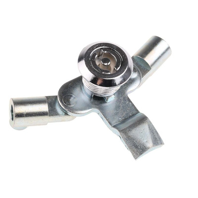 Steinbach & Vollman Steel Three Point Lock, 18mm Panel-to-Tongue, 22.2 x 22.2mm Cutout, Key Unlock