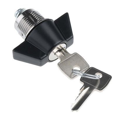 Euro-Locks a Lowe & Fletcher group Company Camlock, 16mm Panel-to-Tongue, 23 x 20.2mm Cutout, Key Unlock