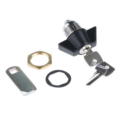 Euro-Locks a Lowe & Fletcher group Company Camlock, 16mm Panel-to-Tongue, 23 x 20.2mm Cutout, Key Unlock