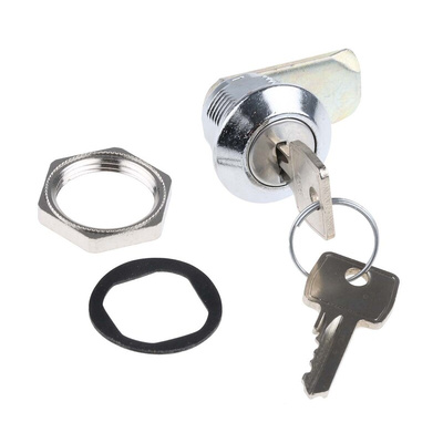 Euro-Locks a Lowe & Fletcher group Company Camlock, 16mm Panel-to-Tongue, 23 x 20.2mm Cutout, Key Unlock