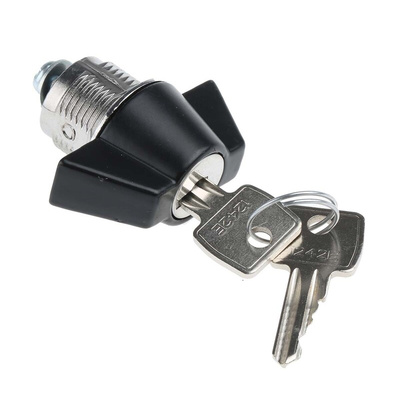 Euro-Locks a Lowe & Fletcher group Company Camlock, 16mm Panel-to-Tongue, 23 x 20.2mm Cutout, Key Unlock