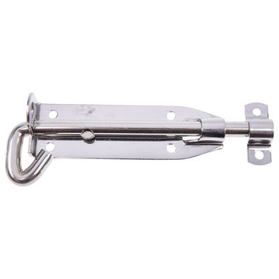 RS PRO Stainless Steel Padlockable Door Bolt, 152mm