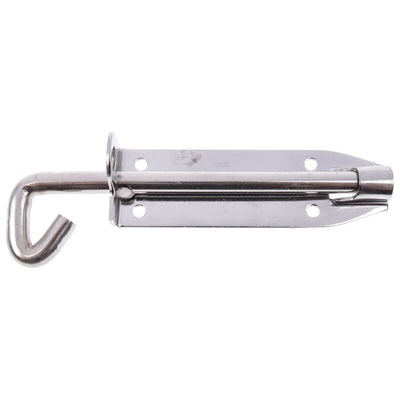 RS PRO Stainless Steel Padlockable Door Bolt, 152mm