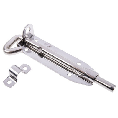 RS PRO Stainless Steel Padlockable Door Bolt, 152mm