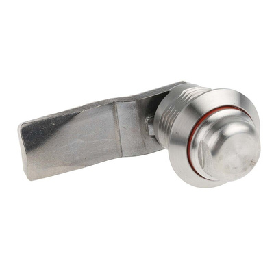RS PRO Stainless Steel Hygienic Latch, 18mm Panel-to-Tongue, 20.2 x 22.2mm Cutout, Spanner Unlock