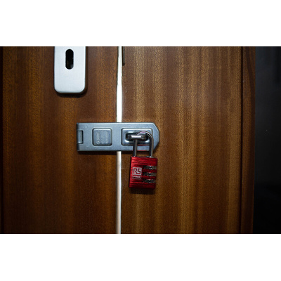 RS PRO Combination Weatherproof Aluminium Combination Padlock, 5mm Shackle, 30mm Body