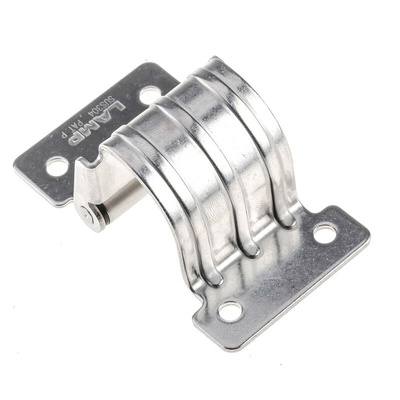 Pinet Polished Stainless Steel Concealed Hinge, Screw Fixing, 40mm x 67mm x 29.5mm