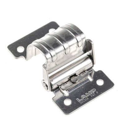 Pinet Polished Stainless Steel Concealed Hinge, Screw Fixing, 40mm x 67mm x 29.5mm