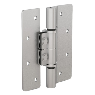 Pinet Polished Stainless Steel Friction Hinge, Screw Fixing, 90mm x 82.5mm x 2.5mm