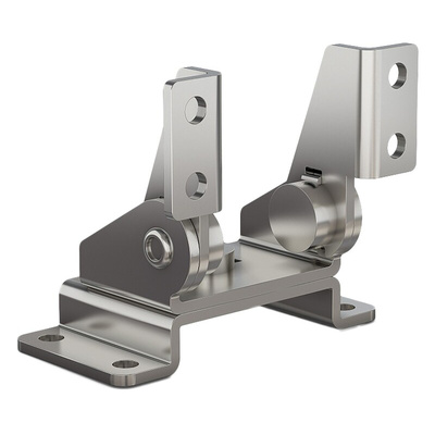 Pinet Polished Stainless Steel Friction Hinge, Screw Fixing, 30mm x 60mm x 51.5mm