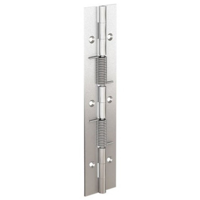 Pinet Stainless Steel Spring Hinge, Screw Fixing, 180mm x 40mm x 1.5mm