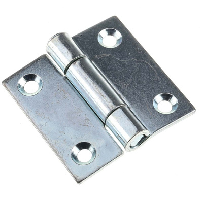 Pinet Steel Butt Hinge, Screw Fixing, 50mm x 50mm x 2mm