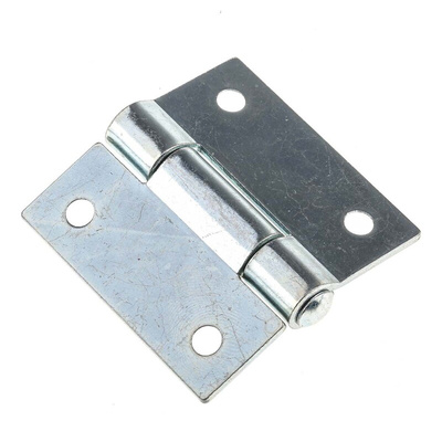 Pinet Steel Butt Hinge, Screw Fixing, 50mm x 50mm x 2mm