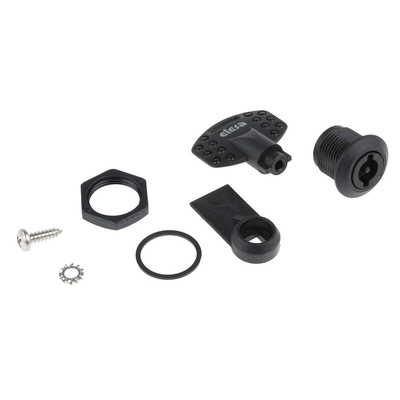 Elesa Black Polyamide Locking Latch, 20mm Panel-to-Tongue, Key Unlock