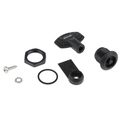 Elesa Black Polyamide Locking Latch, 20mm Panel-to-Tongue, Key Unlock