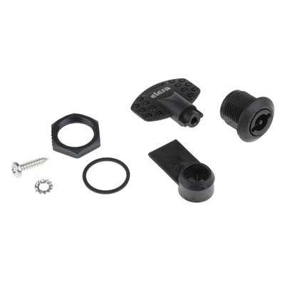 Elesa Black Polyamide Locking Latch, 20mm Panel-to-Tongue, Key Unlock