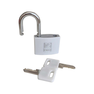 RS PRO Key Aluminium, Steel Padlock, Keyed Alike, 6mm Shackle, 43mm Body