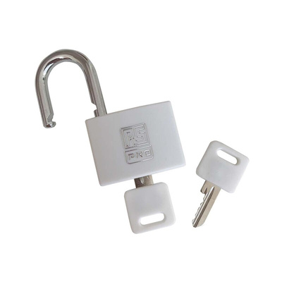 RS PRO Key Aluminium, Steel Padlock, Keyed Alike, 6mm Shackle, 43mm Body