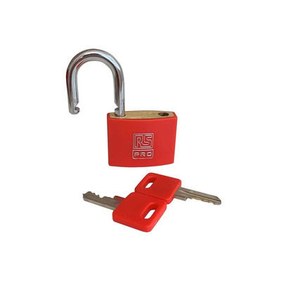 RS PRO Key Padlock, Keyed Alike, 6mm Shackle, 40mm Body