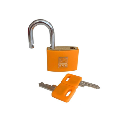 RS PRO Key Padlock, Keyed Alike, 6mm Shackle, 40mm Body