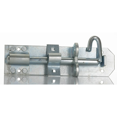 RS PRO Steel Padlockable Galvanised Door Bolt